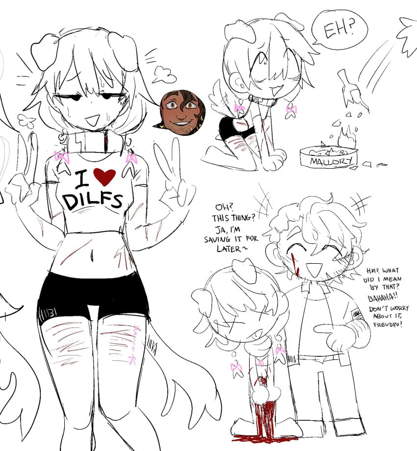 boyfriend_to_death female masochism oc orginal_character puppy puppygirl scars sealwool self_harm self_insert strade