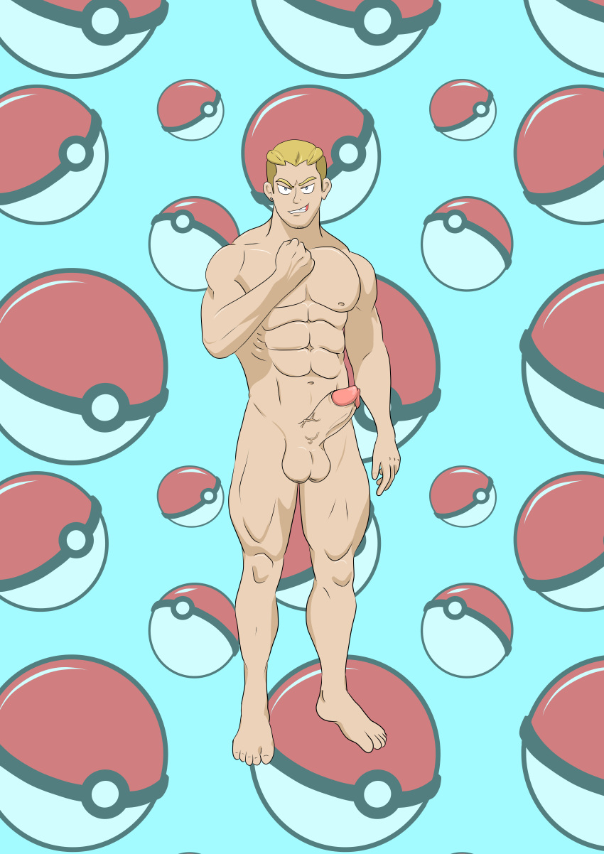 1boy big_penis male_only npc_trainer pokemon pokemon_masters solo_male street toonfurart