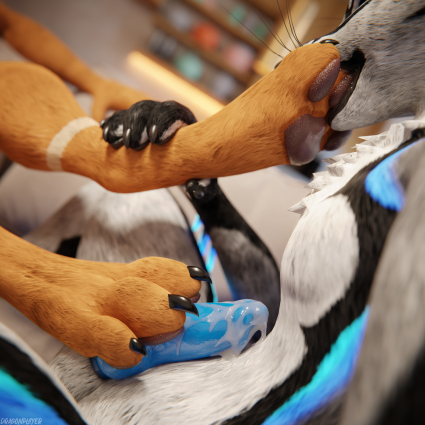 1:1 3d 4k absurd_res animal_genitalia animal_penis anthro anthro_on_anthro balls biped black_body black_fur blender_(artwork) blender_cycles blue_body blue_fur blue_penis bodily_fluids brown_body brown_fur canid canine canine_genitalia canine_penis canis claws close-up clothing cum cum_drip cum_dripping_from_penis cum_on_belly cum_on_body cum_on_penis depth_of_field digital_media_(artwork) dominant dragonplayer dragonplayer_(character) dripping duo erection feet foot_fetish foot_grab foot_in_mouth foot_lick foot_on_penis foot_play foot_suck footjob fox fur furniture genital_fluids genitals grey_body grey_fur hair hand_on_leg hi_res hindpaw holding_leg inside jex jexouium knot licking living_room looking_down male male/male mammal multicolored_body nude on_sofa open_mouth orgasm pawpads paws penis reflection rexouium rolen sex sitting sitting_on_sofa slim slim_anthro slim_male slim_sub smile sofa submissive submissive_male sucking tail tan_body tan_fur teeth toe_claws toe_in_mouth toe_suck toes tongue white_body white_fur