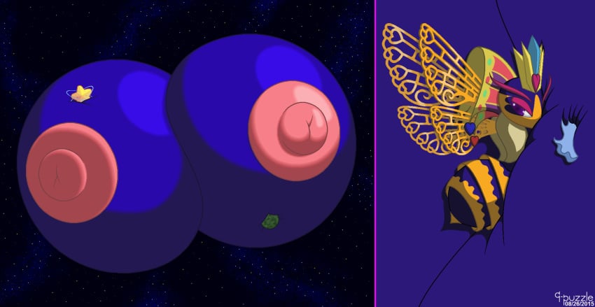 9-puzzle astronomical_breasts astronomical_hyper big_breasts breasts female female_only huge_breasts hyper hyper_breasts kirby_(series) kirby_triple_deluxe queen_sectonia tagme