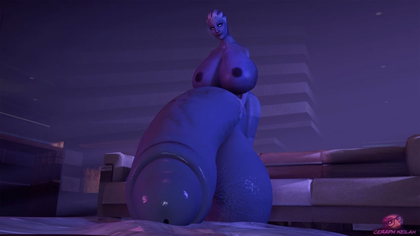 1futa 3d animal_genitalia animal_penis areolae balls breasts ceraph_keilah dickgirl erection excessive_cum futa_only futanari huge_breasts huge_cock hyper_balls hyper_penis intersex liara_t'soni mass_effect nipples penis solo source_filmmaker testicles