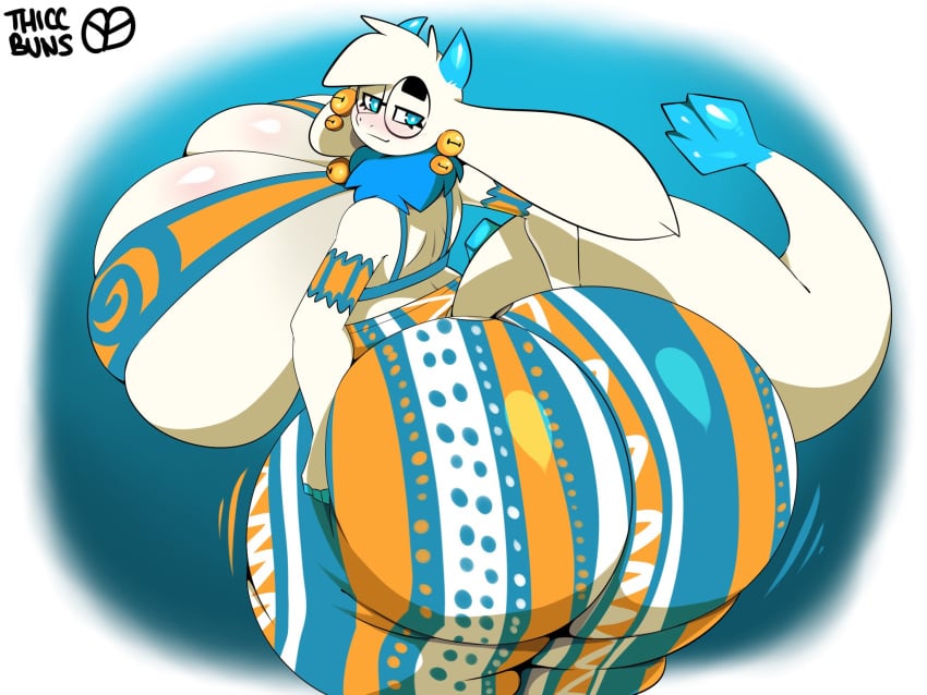 1girls 2025 angela_flux angela_flux_(kiseff) anthro anthro_female ass_bigger_than_head ass_bigger_than_torso ass_dough ass_focus atlyss bells big_ass big_breasts blue_eyes blush blushing_at_viewer blushing_female bovid breasts_bigger_than_head breasts_bigger_than_torso caprine cleavage cleavage_overflow clothed clothed_anthro clothed_female curvy curvy_anthro curvy_female curvy_figure fat_ass female flare_pants forbidden_pants gigantic_ass gigantic_breasts glasses goat grabbing_own_ass gradient_background hands_on_ass hands_on_own_ass hi_res horns hourglass_figure hourglass_figured_anthro hourglass_figured_female huge_ass huge_breasts kubold_(atlyss) lagomorph looking_at_viewer looking_back looking_back_at_viewer movement_lines simple_background skindentation solo solo_anthro solo_female thiccbuns thick_thighs tight_clothing watermark wide_hips wilsonbunnycake