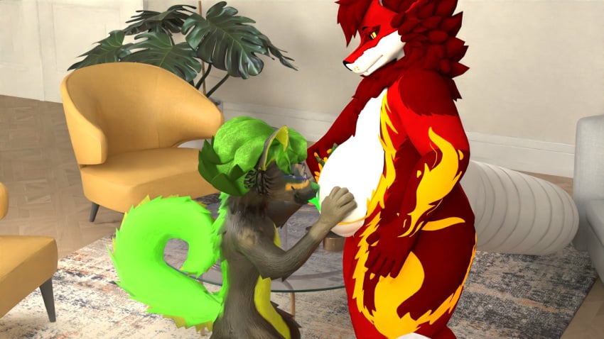 2024 3d anthro artsist_syi_fur belly belly_lick belly_licking blender_(artwork) brown_body brown_fur canid canine canis character_syi_fur digital_media_(artwork) domestic_dog eyewear fur german_shepherd glasses hair herding_dog hi_res male mammal mythological_canine mythological_creature mythology nude overweight pastoral_dog raccoon_dog shiba_inu slightly_chubby snoggadal spitz tanuki werecanid werecanine werecreature werewolf