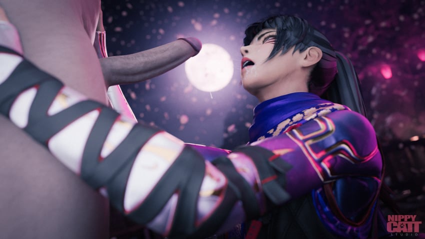 3d 3d_model 3d_render blender blender_cycles fellatio kunimitsu kunimitsu_ii nippycattstudio oral oral_sex self_upload tagme tekken tekken_7 video_game_character video_games