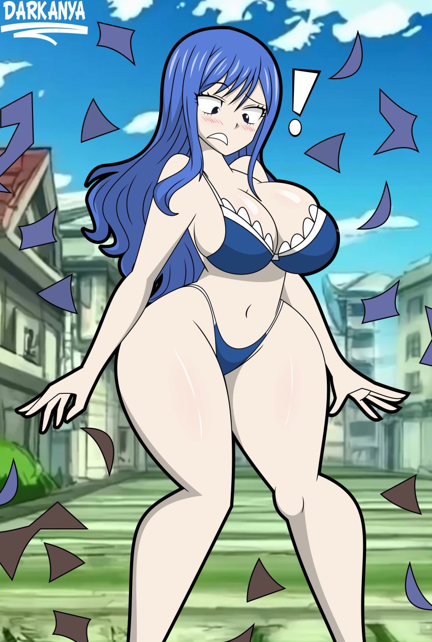 ! 1girls 2025 artist_name ass big_ass big_breasts bikini bikini_only blush blush_lines blushing_female breasts bursting_clothes clothing darkdpx3 embarrassed embarrassed_female embarrassed_nude_female english english_text fairy_tail female female_focus female_only juvia_lockser mostly_nude mostly_nude_female nude nude_female public public_exposure public_nudity solo solo_female solo_focus text thick_thighs thighs underwear