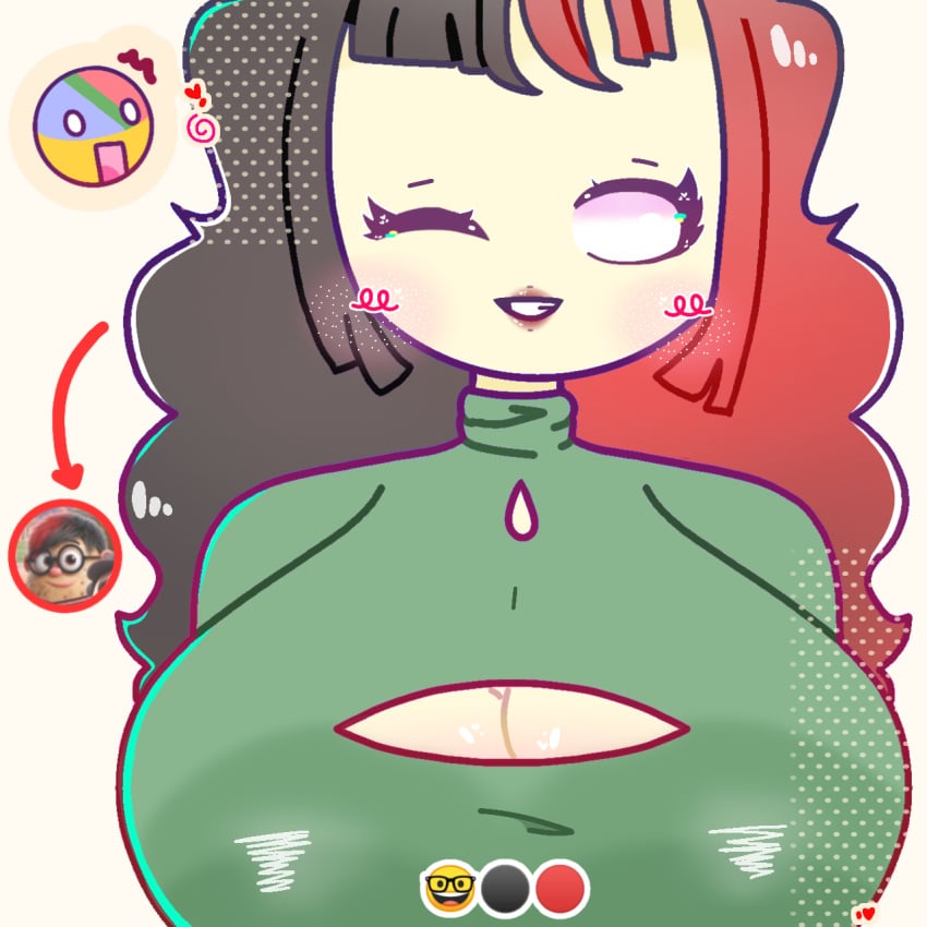 2d 2girls :0 ;d aesthetic alternate_color alternate_costume alternate_hair_color alternate_hairstyle big_breasts black_and_red_hair blush clothing countryballs countryhumans countryhumans_girl countryhumans_oc cream_background crossover electronic_arts emoji emoji_(race) facebook female female_only green_clothing green_dress happy heart korod_(mari_sumi) late light_yellow_body light_yellow_skin lipstick los_ojos_blancos makeup mamulince mari_sumi megumi_minerva megumi_minerva_(stickman) meme nerd nerd_emoji nerd_emoji_(meme) one_coin plants_vs_zombies plants_vs_zombies_2:_it's_about_time polandball popcap_games red_lipstick sdlg shitpost shocked_expression simple simple_background simple_coloring simple_shading sister sisters sparkles stepsister stepsisters stickman sweater_dress uvuluxya wall-nut_(pvz) weird_crossover white_eyes xd youtube youtube_hispanic