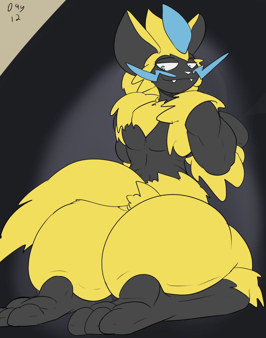 big_ass big_breasts breasts bubble_butt huge_ass pptmeits thick_thighs wide_hips zeraora