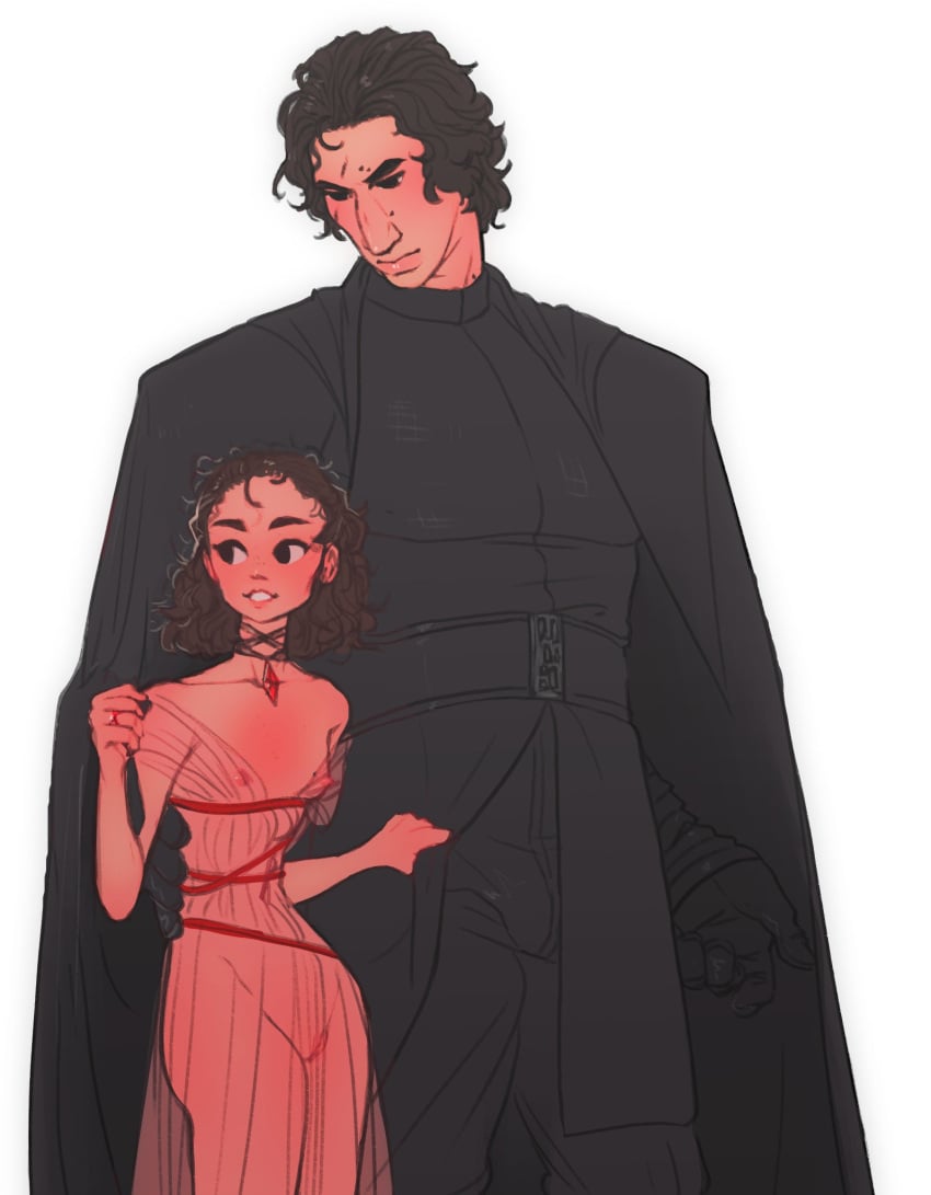 ben_solo domination kylo_ren petite petite_breasts petite_female rey_(star_wars) rey_palpatine reylo size_comparison size_difference star_wars