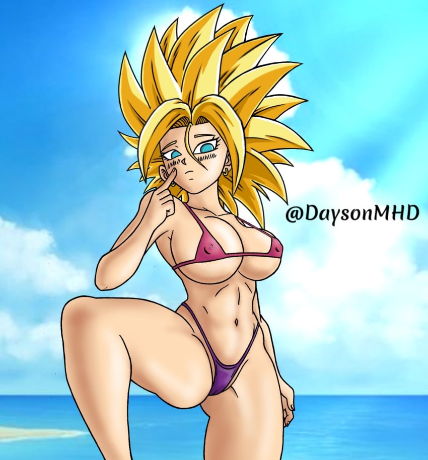 1girls alternate_breast_size caulifla daysonmhd dragon_ball dragon_ball_super dragon_ball_z female solo solo_female tagme