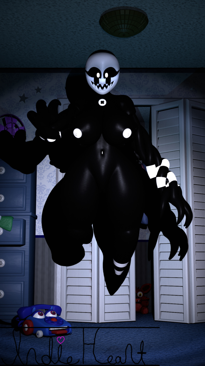 breasts female female_only five_nights_at_freddy's five_nights_at_freddy's_4 nightmarionne nude nude_female solo