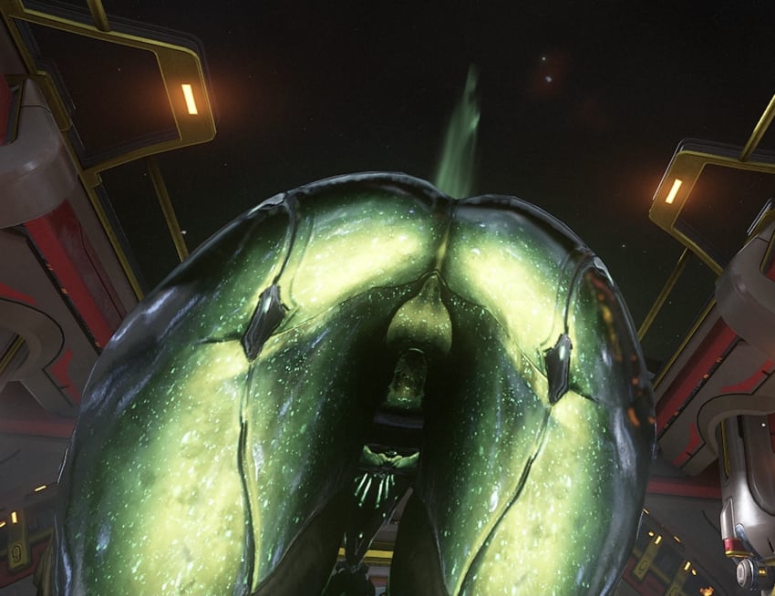 1girls ass behind_view bending_forward bending_over bent_over big_ass close-up close_up dat_ass ember_(warframe) ember_heirloom_(warframe) from_behind screencap screenshot warframe warframe_(species)