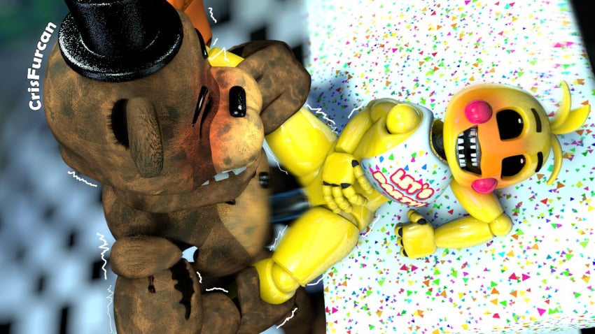 3d cock cris_furcan five_nights_at_freddy's five_nights_at_freddy's_2 pussy sex straight toy_chica_(fnaf) vaginal_penetration withered_freddy