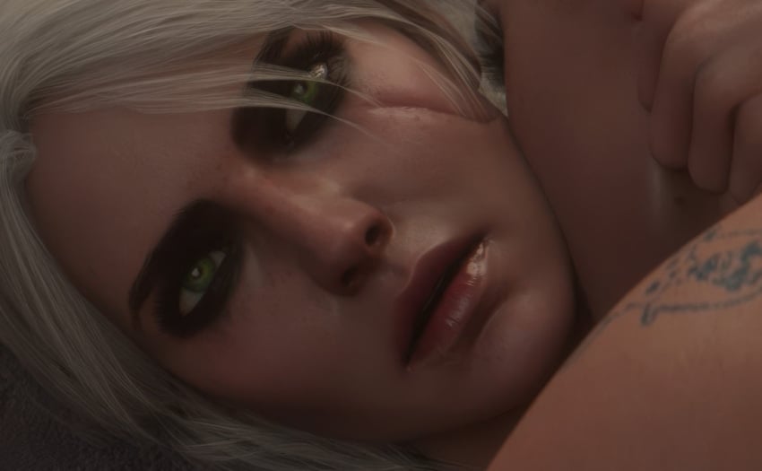 2girls 3d cd_projekt_red ciri ciribestgirl female female_only hugging kissing kissing_cheek kissing_neck missionary_position nude the_witcher_(series) the_witcher_3:_wild_hunt ves work_in_progress yuri