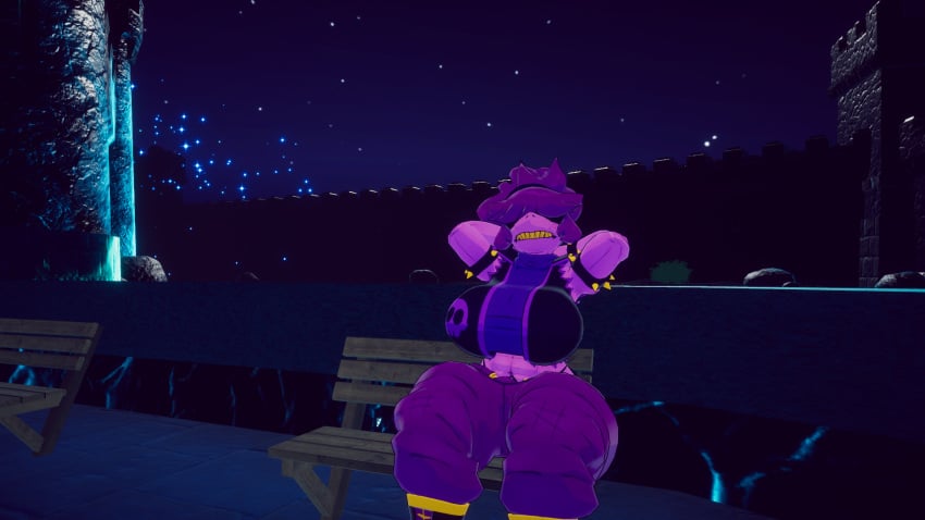 cally3d cryptiacurves deltarune female female_only susie_(cryptiacurves) susie_(deltarune) tagme