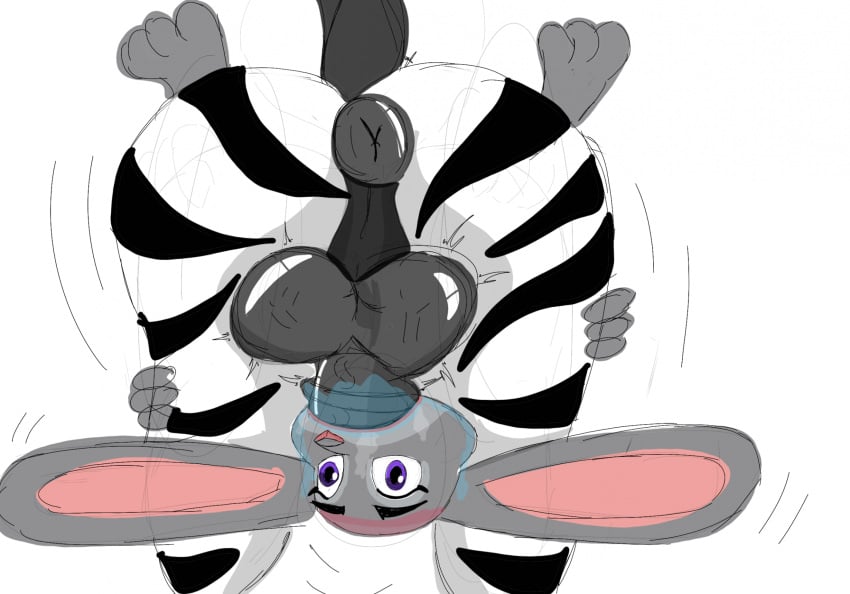 anthro deep_throat disney equid equine female hi_res jrxt judy_hopps male male/female mammal oral oral_penetration penetration zebra zootopia