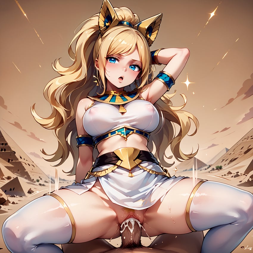 ai_generated cum_in_pussy cum_inside desert egyptian egyptian_clothes fairy_tail jenny_realight looking_at_viewer orgasm payop pony_diffusion_xl pyramid spread_legs stockings thighhighs vaginal_penetration vaginal_sex