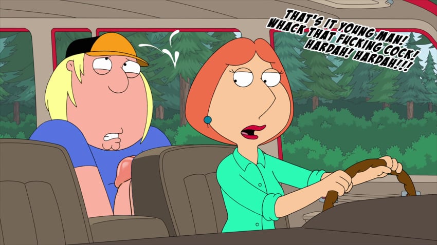 chris_griffin driving edit family_guy femdom lois_griffin masturbation red_lipstick screenshot screenshot_edit