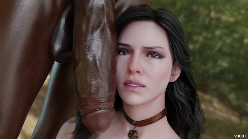 1boy 1girls 3d blender cd_projekt_red dark-skinned_male dark_skin erection female huge_cock interracial male penis the_witcher_(series) the_witcher_3:_wild_hunt vekkte yennefer