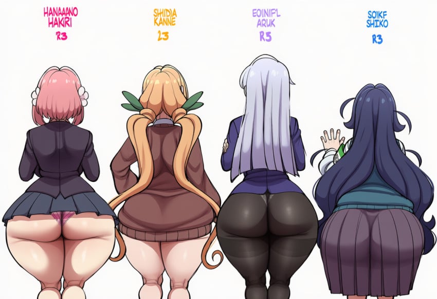 Hanazono Hakari (100 Kanojo) Rule 34 Image