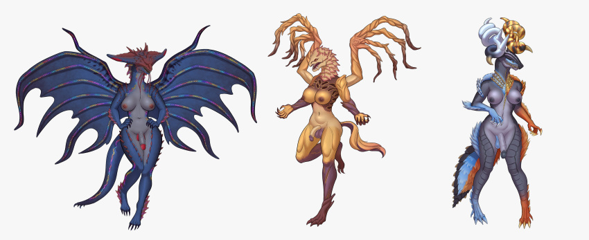 3futas 3girls absurd_res anon_bardos anthro areolae balls breasts capcom dark-skinned_futanari elder_dragon erect_nipples eruzerion flaccid furry futa_only futa_sans_pussy futa_with_futa futanari hi_res intersex monster_hunter namielle nipples nude penis scalie shara_ishvalda video_games