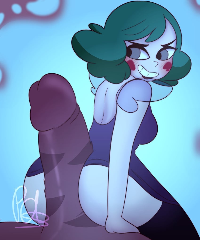 blush cherrypix disney disney_channel eclipsa_butterfly female globgor huge_cock partial_male penis_rub small_breasts star_vs_the_forces_of_evil thick_thighs thighs