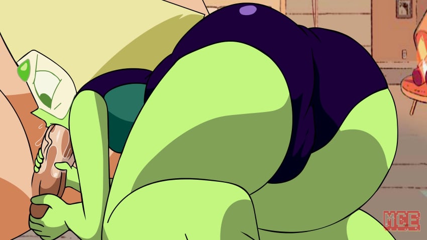 ass ass_up cameltoe fellatio handjob mrclearedits peridot_(steven_universe) pussy_bulge steven_universe