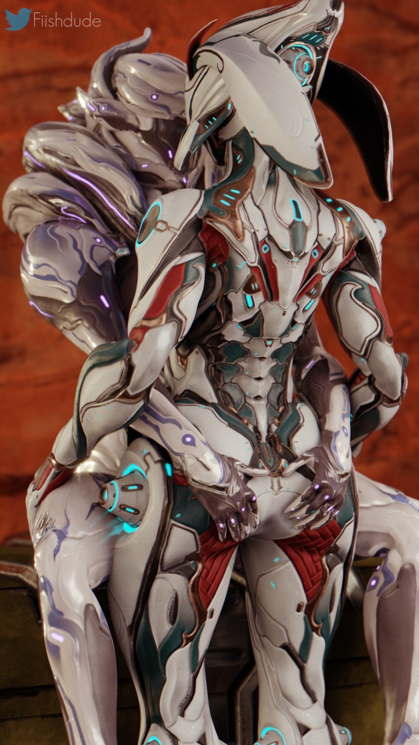 2girls 3d alien android ass ass_grab blender duo fiishdude humanoid ivara_(warframe) robot saryn_(warframe) warframe