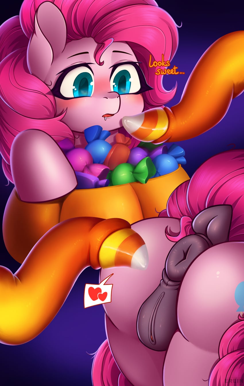 anatomically_correct anus ass blush candy clitoris dark_genitals dock drool erein erein_(artist) female food friendship_is_magic g4 genitals halloween heart high_res holiday mare mlp_g4 my_little_pony nudity open_mouth pinkie_pie_(mlp) plot ponut pony pumpkin solo solo_female tail tentacle tentacle_porn tentaclepie tentacles_on_female text vulva