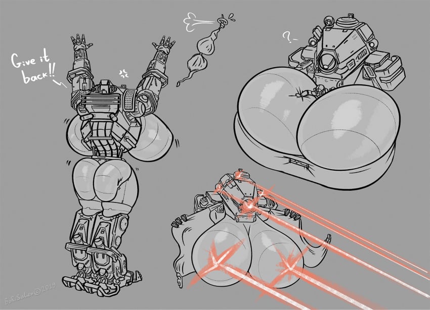 2019 borisalien cleavage flashing gigantic_ass gigantic_breasts grapple_pilot ion ion_(titanfall) lasers mechanical pilot_(titanfall) robot size_difference theboris titan titanfall