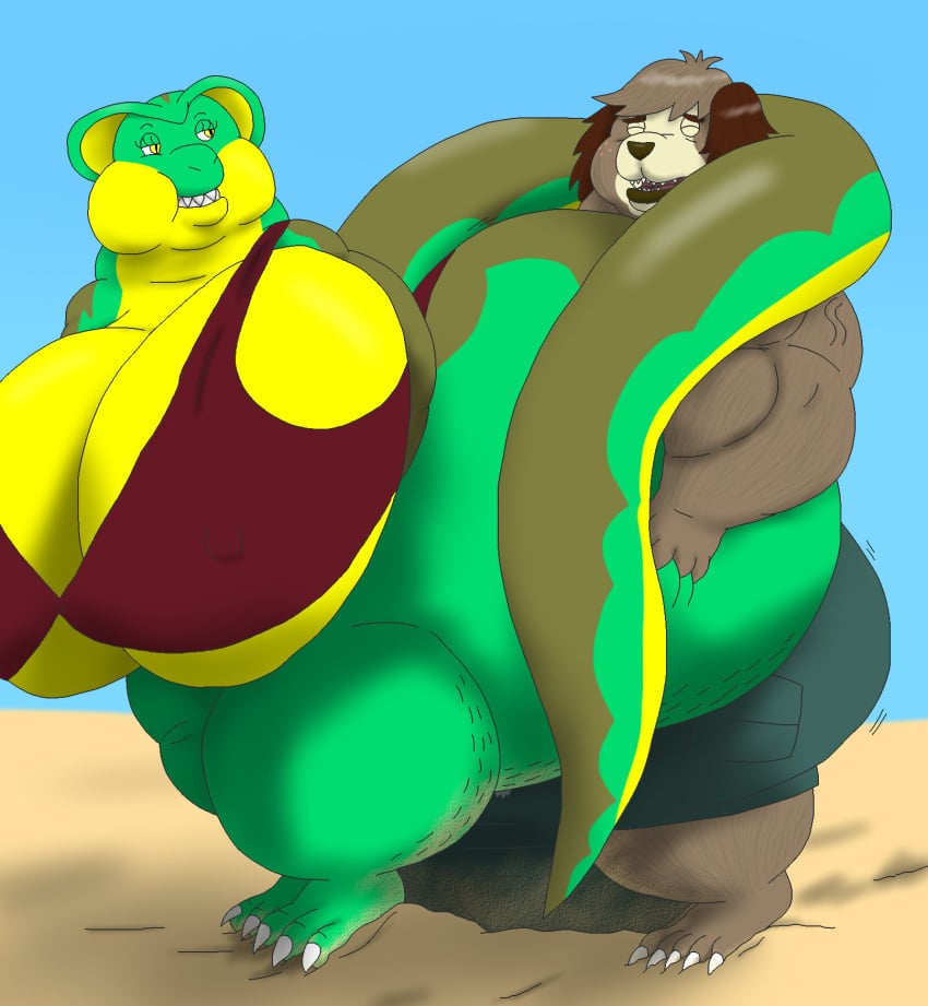 alythewolfcat anaconda animal_crossing anthro ass balls beach big_balls big_breasts big_butt big_muscles bikini boa_(snake) boinae breasts canid canine canis clothed clothed_sex clothing cobra digby_(animal_crossing) domestic_dog duo female genitals hi_res huge_balls huge_breasts huge_butt huge_hips huge_muscles hybrid hyper hyper_balls hyper_breasts hyper_butt hyper_genitalia hyper_hips male male/female mammal monica_greenscale morbidly_obese muscular muscular_male nintendo nipple_outline obese overweight reptile scalie sex shih_tzu snake swimming_trunks swimwear toy_dog two-piece_swimsuit wide_hips