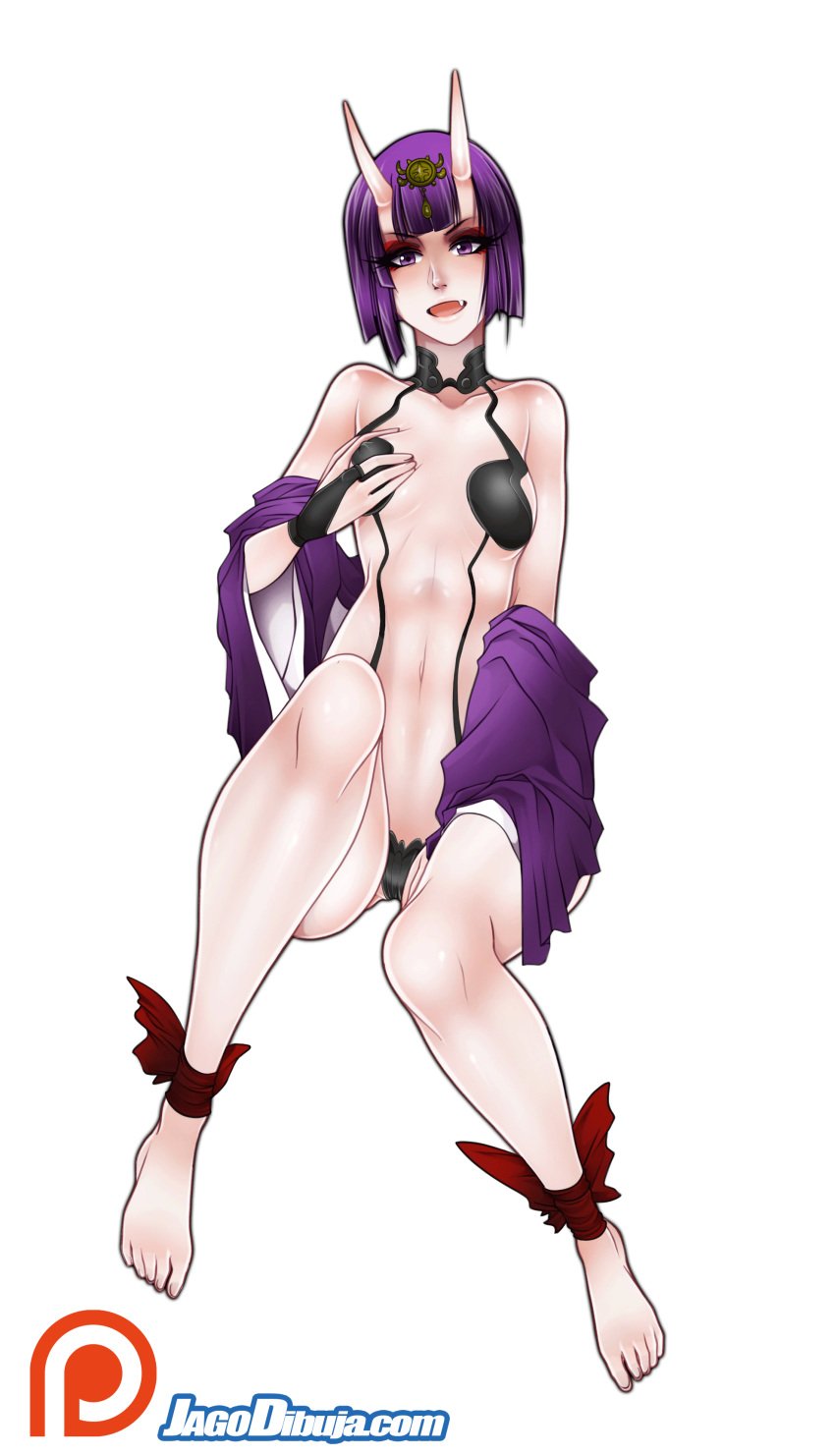 animated fate/grand_order fate_(series) jago_dibuja shaved_pussy shuten_douji_(fate)