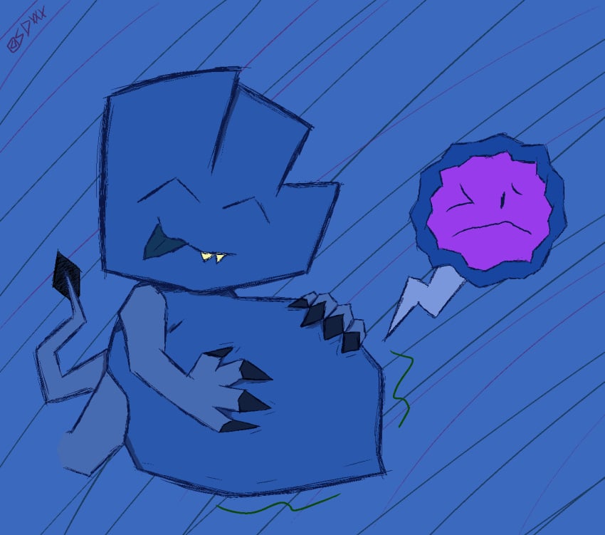 algebralien anthro battle_for_bfb battle_for_bfdi battle_for_dream_island bfb bfdi blue_background blue_body blue_skin blue_tail blue_tongue fan_design four_(bfb) internal_view jacknjellify large_prey object_show object_show_community object_shows osc purple_face_(bfdi) skydoesxxx tail the_power_of_two tpot vore vore_belly x_finds_out_his_value xfohv