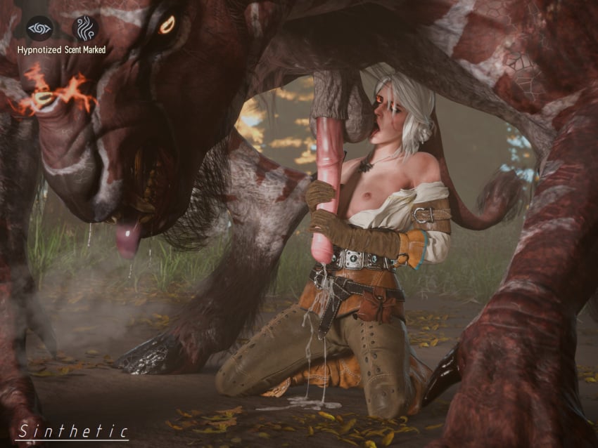 1boy 1boy1girl 1girls 1monster 3d ball_lick ballsack belt blender blender_(software) boots breasts_out breath cd_projekt_red ciri clothing cum cum_drip cum_on_body cum_on_clothes eyeshadow femsub fiend_(the_witcher) forced_oral fur gameplay_mechanics glowing_eyes horny horsecock hypnosis interspecies large_balls large_penis large_testicles licking licking_balls maledom milking milking_penis mind_control monster nipples penis_milking personality_change red_eyes scar_on_face scent scentplay servicing_from_below shirt_pull sinthetic size_difference sword tail the_witcher_(series) the_witcher_3 the_witcher_3:_wild_hunt undressing watermark white_hair zoophilia