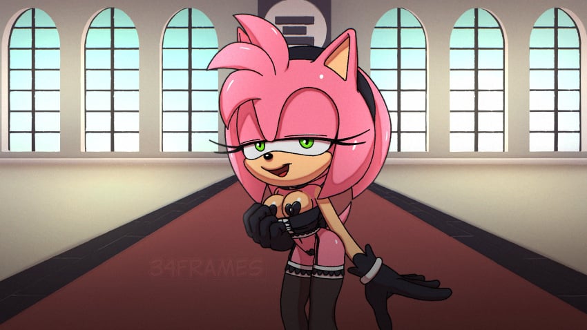 34frames amy_rose female furry sega sonic_(series) sonic_the_hedgehog_(series)