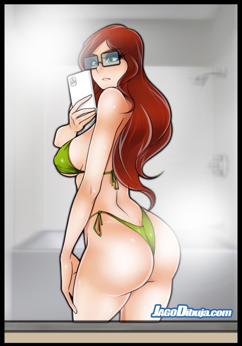 ass big_ass bikini boobs breasts green_eyes jago_dibuja living_with_hipstergirl_and_gamergirl selfie sophie