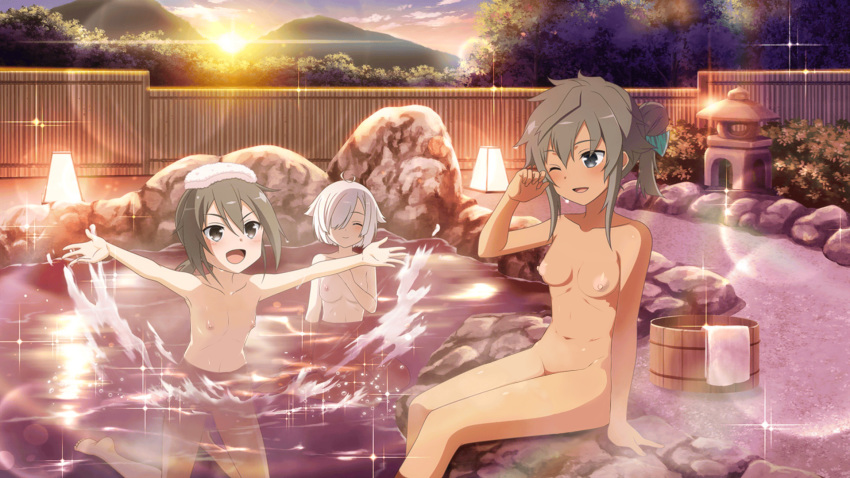 kohagura_natsume minowa_gin nipples nude photoshop yamabushi_sizuku yuuki_yuuna_wa_yuusha_de_aru