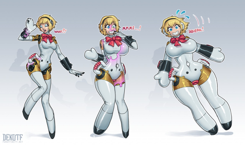 1girls 2019 aegis_(persona) aigis_(persona) animate_inanimate ass atlus big_ass big_breasts big_butt blonde_hair blue_eyes breast_expansion breasts butt dekotf female female_only goo_transformation gynoid hair handles hips huge_ass huge_breasts huge_butt humanoid humanoid_to_inanimate large_ass large_breasts large_butt machine megami_tensei megami_tensei_persona nozzle on_one_leg open_mouth persona persona_3 ribbons robot sequence sex_doll sex_toy_transformation simple_background smile solo solo_female standing surprise thick thick_ass thick_thighs thighs transformation video_games wide_hips