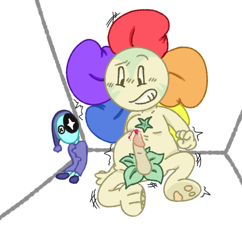 astro_(dandy's_world) cock dandy's_world dandy_(dandy's_world) flower humping humping_vibrator naked penis pink_vibrator plant plant_dick plushie precum precum_drip roblox roblox_game shaking sweating twitching twitching_penis vibrator vibrator_on_penis