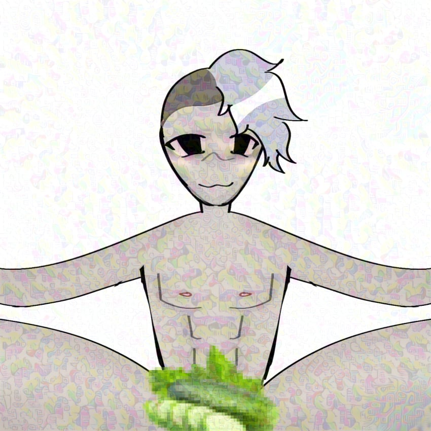 ... black_eyes blue_hair boy boy_only censored censorship chest_man completely_naked completely_naked_male coprophilia cucumber cucumber_censored cucumber_dildo drugs genderless grey_hair iroquois ivan_zolo male male_only man_boobs man_only mane_hair naked naked_male no_background only_one_naked red_eyes red_eyes_male solo_male tik_tok tik_toker unprofessional white_background without_genitals