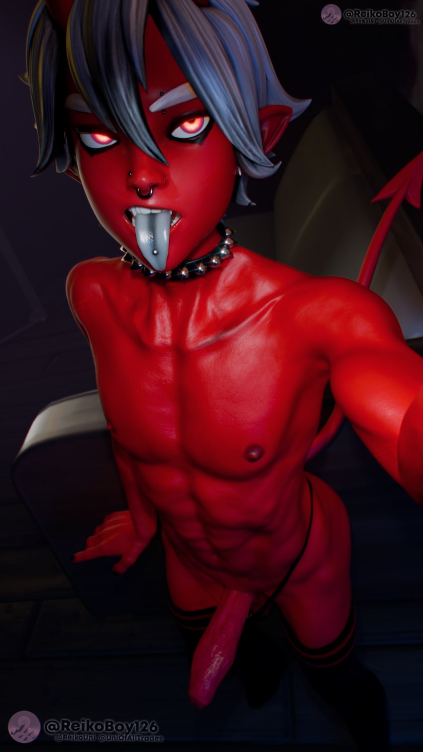 1boy 3d 3d_(artwork) 3d_render bent_penis big_cock big_dick big_penis black_makeup black_nail_polish black_nails blender blender_(software) blender_eevee bottomless bubble_ass bubble_butt demon demon_boy demon_horns demon_tail demon_tongue demonic_tongue epic_games eyebrow_piercing eyelashes eyeshadow fat_ass femboy fit fit_male fortnite fortnite:_battle_royale girly girly_boy goth goth_boy horns huge_cock long_tongue male naked nose_piercing panties panties_down panties_only photo piercing piercings red_eyes red_skin reikoboy selfie selfie_pose sharp_teeth silver_eyebrows silver_hair tail thick_ass thick_penis thigh_highs thighhighs tongue_piercing topless torment_(fortnite) twink uni_reiko_(artist) video_game video_game_character video_games white_eyebrows white_hair white_tongue young young_male