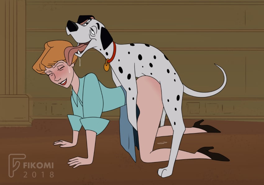 101_dalmatians 1boy 1girls 2018 2d accurate_art_style all_fours anita_radcliffe ass bare_legs bare_thighs bestiality big_ass blonde_hair blush blushing canine cheating closed_eyes clothed clothed_female clothing cucked_by_beast cuckold dalmatian disney dog dog_collar doggystyle female feral feral_penetrating fikomi hug human human_female human_penetrated interspecies looking_pleasured male male/female narrowed_eyes netorare ntr o_face on_all_fours on_model open_mouth orgasm_face pongo rolling_eyes skinny skirt skirt_lift small_breasts smile white_fur wide_hips zoophilia