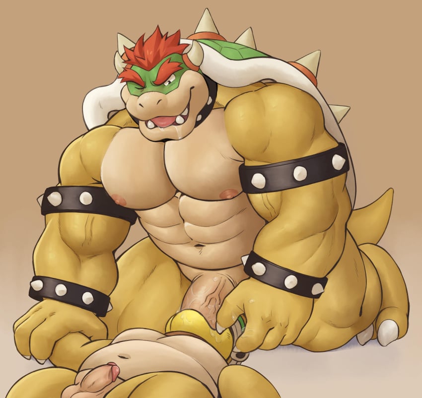 absurd_res adios bowser fellatio hi_res koopa male male/male male_only mario_(series) nintendo oral penile penis scalie sex size_difference sledge_bro throat_swabbing video_games