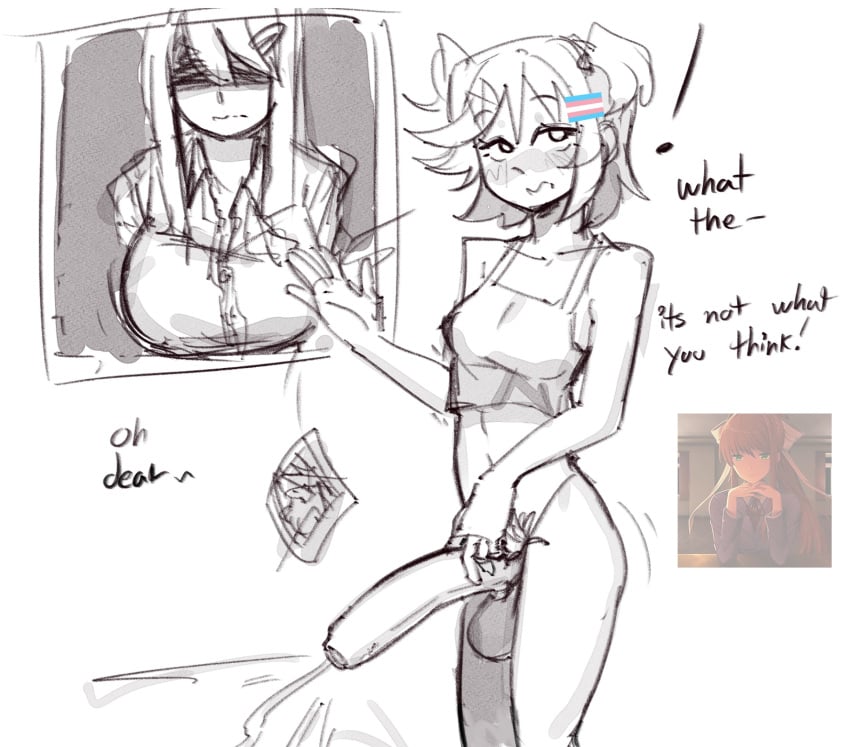 Monika (Doki Doki Literature Club) Rule 34 Image