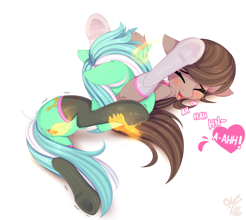 2019 female female/female friendship_is_magic hooves lyra_heartstrings_(mlp) my_little_pony octavia_melody omiart pussy simple_background smooth_skin white_background yuri