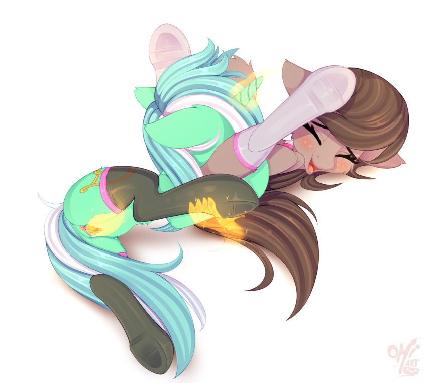 2019 female female/female friendship_is_magic hooves lyra_heartstrings_(mlp) my_little_pony octavia_melody omiart pussy simple_background smooth_skin white_background yuri