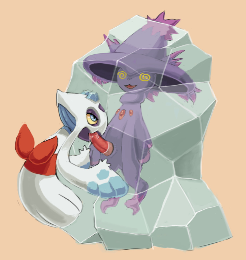 1boy ambiguous_gender bondage dubious_consent duo fellatio female femdom feral forced froslass frozen ghost ice interspecies male mismagius nintendo oral penis pok&eacute;mon_(species) pokemon pokemon_(species) pokemon_dppt rape source_request spirit stuck stuck_in_ice text video_games
