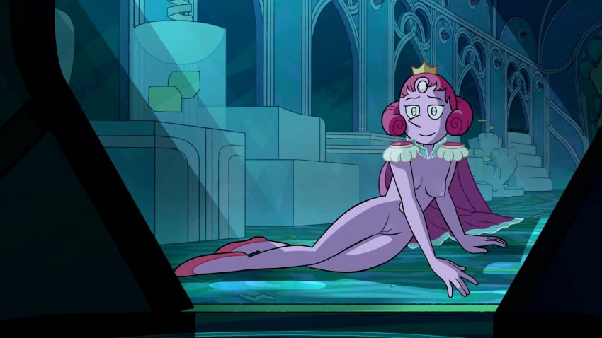 cartoon_network edit female gem_(species) gem_fusion mega_pearl nude_filter pink_skin screencap small_breasts steven_universe steven_universe_future tagme