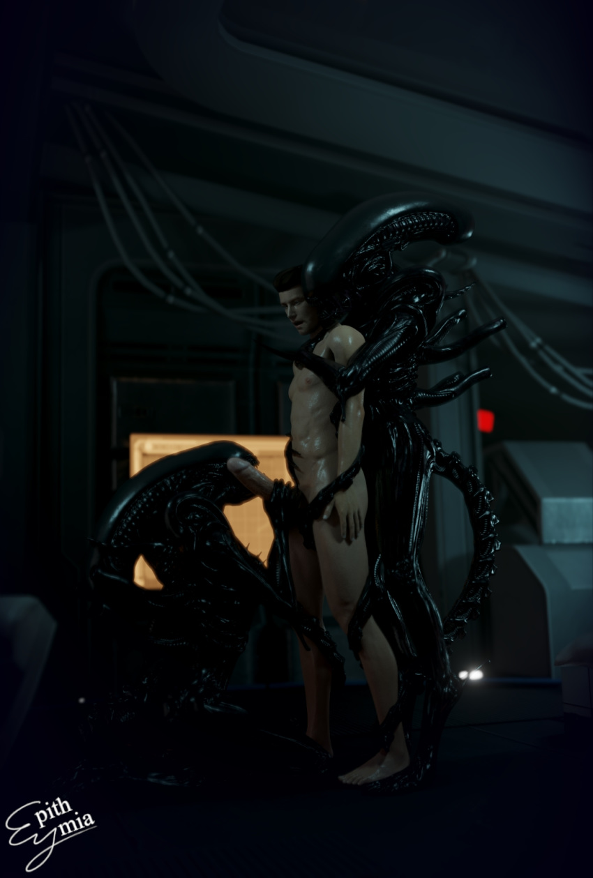 1boy 2girls 3d alien alien/human alien_(franchise) bioware epithymia fellatio female female_xenomorph group_sex hi_res hug huge_testicles human human_penetrating humanoid interspecies male male_human/female_alien male_human/female_humanoid mammal oral penile penis sex sharp_teeth straight teeth threesome tongue xenomorph