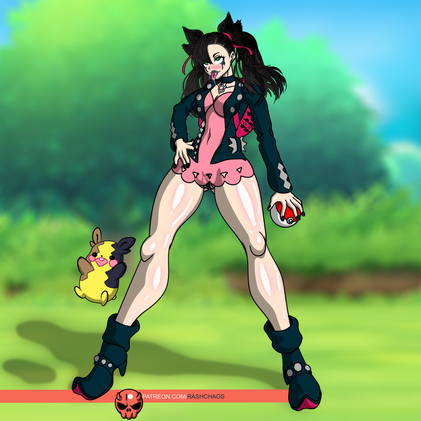 ahe_gao human marnie_(pokemon) morpeko pokemon pokemon_ss rashchaos tagme