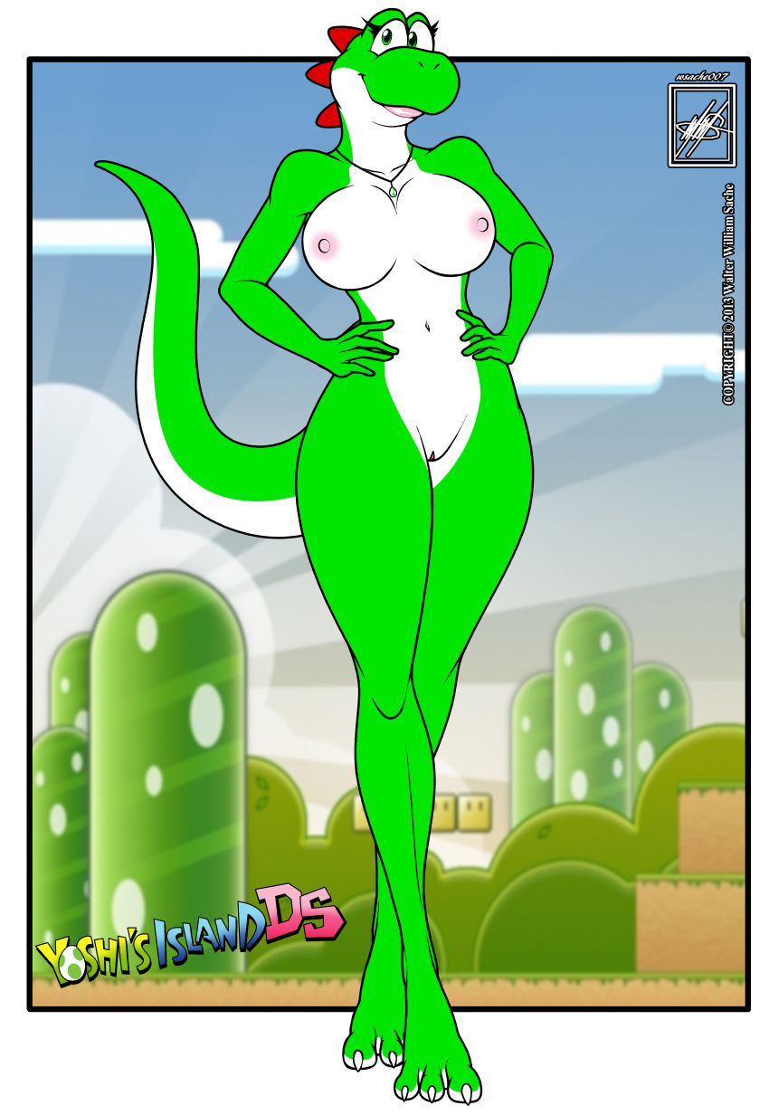 Green Yoshi (Mario (Series)) Rule 34 Image